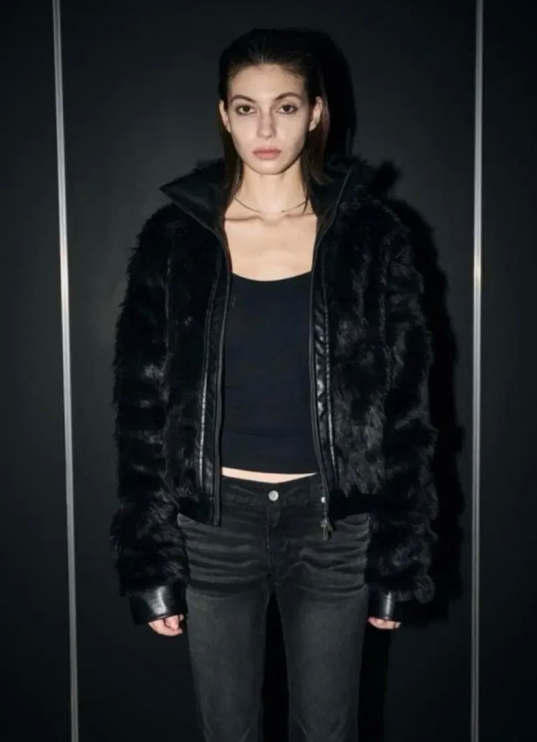 보헤미안서울 하이넥 퍼자켓 상품이미지1