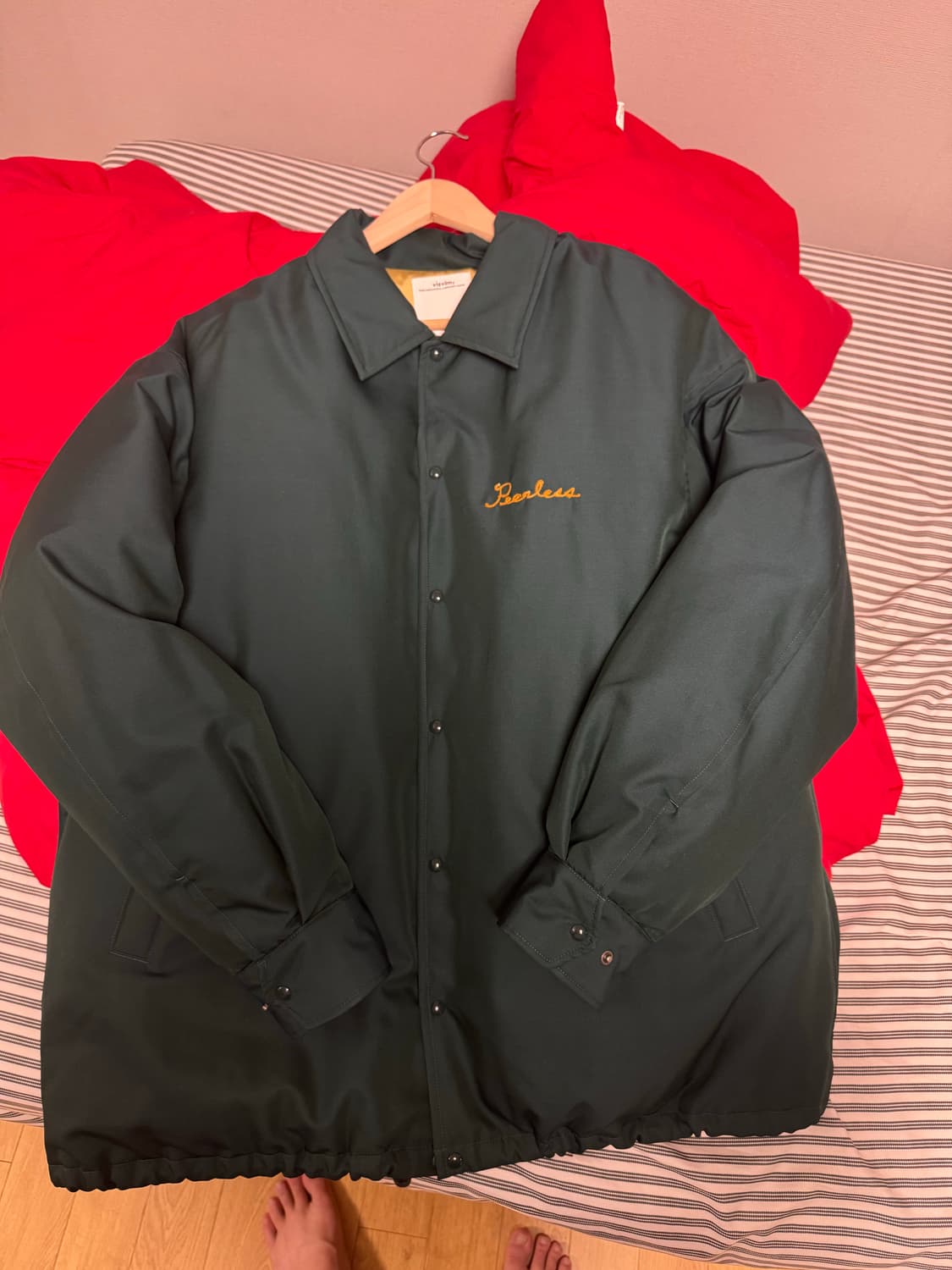 비즈빔 코치다운자켓 그린컬러 24aw 3size 상품이미지3