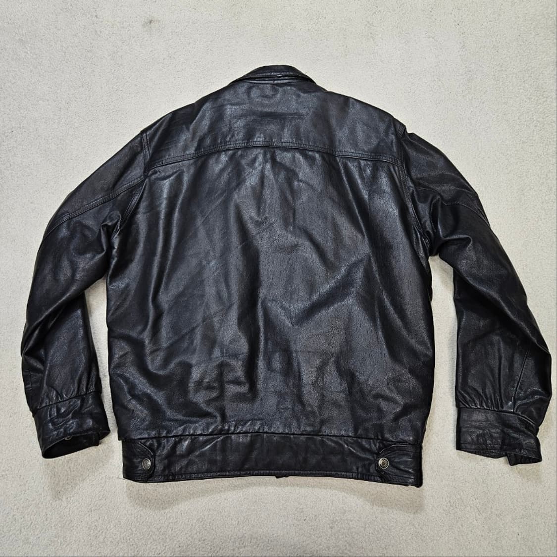 90s 카우하이드 레더 자켓 상품이미지3