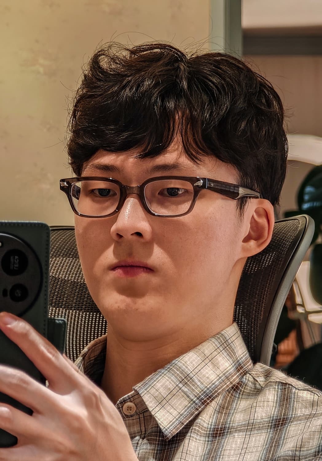 그루버 켄싱턴1 46사이즈 그레이 남녀공용 안경 뿔테 상품이미지3