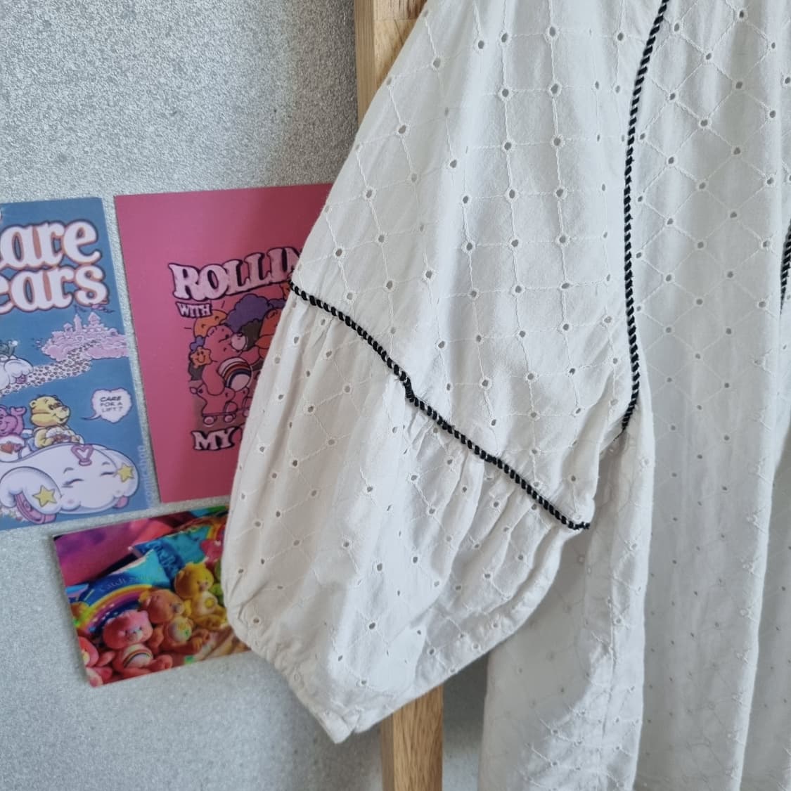 JPN Dot Stitch Cotton Blouse 상품이미지3
