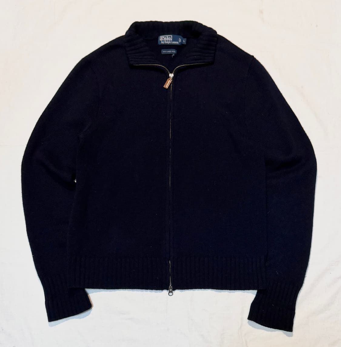 00s 폴로 랄프로렌 대장급 투웨이 울 니트집업 네이비 상품이미지1