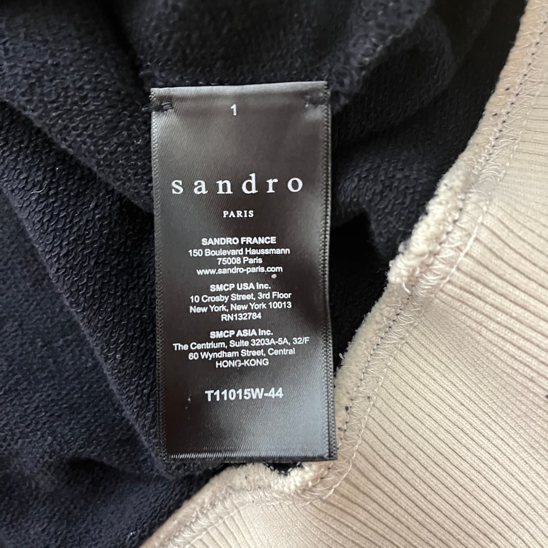 (95~100) 산드로 타이거 패치 크루넥 스웻셔츠 맨투맨 상품이미지3