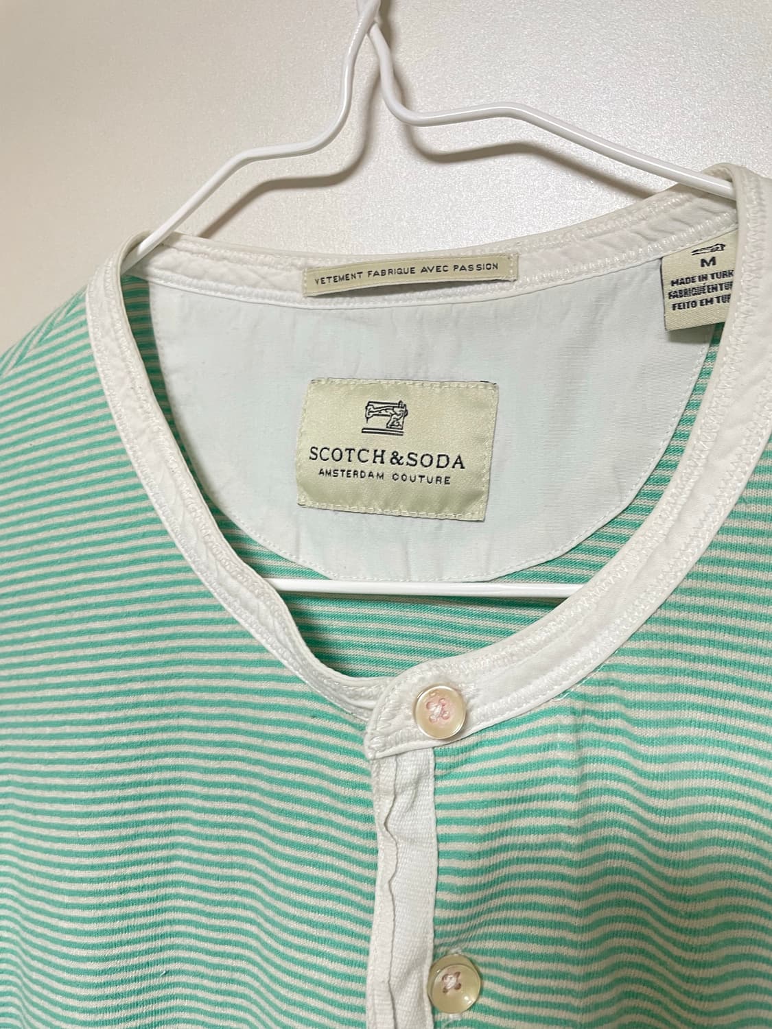 SCOTCH & SODA 스카치앤소다 스트라이프 헨리넥 티셔츠 M 상품이미지2