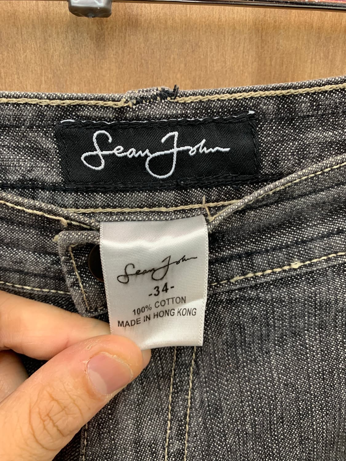 Sean John 션존 흑청 데님 팬츠 상품이미지2