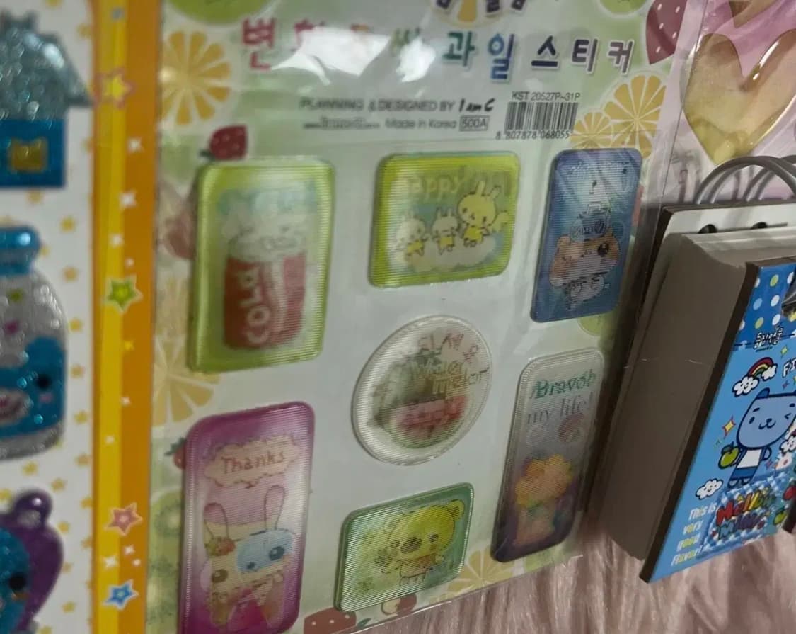일괄 빈티지 스티커 고전문구 빈티지 먹지마 음식 디저트 갸루 다꾸 상품이미지3