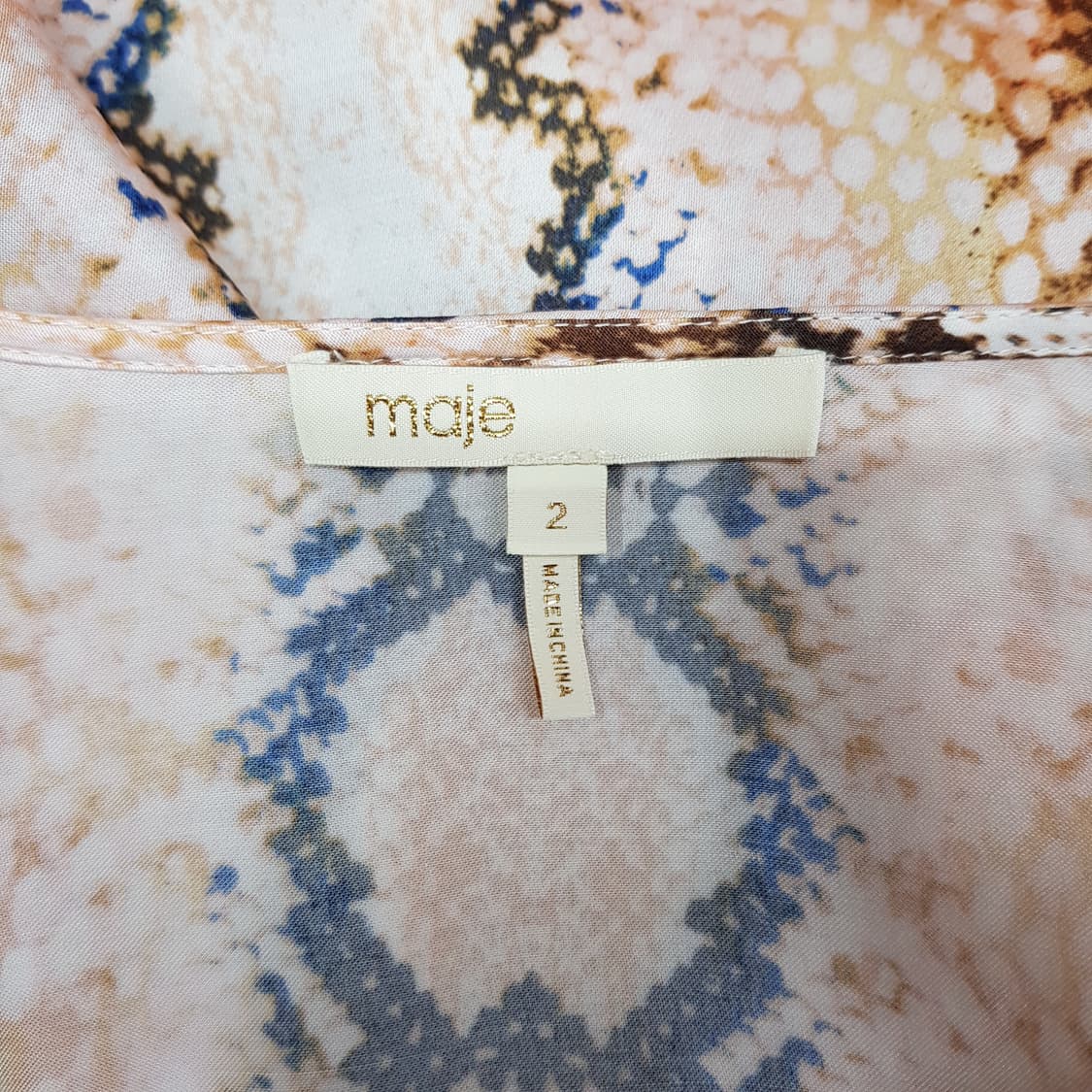 마쥬 파이톤 프린트 오버사이즈 블라우스 2사이즈 상품이미지6