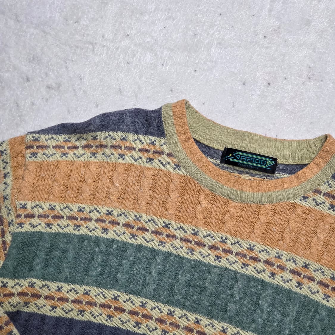 빈티지 노르딕 패턴 니트 상품이미지2