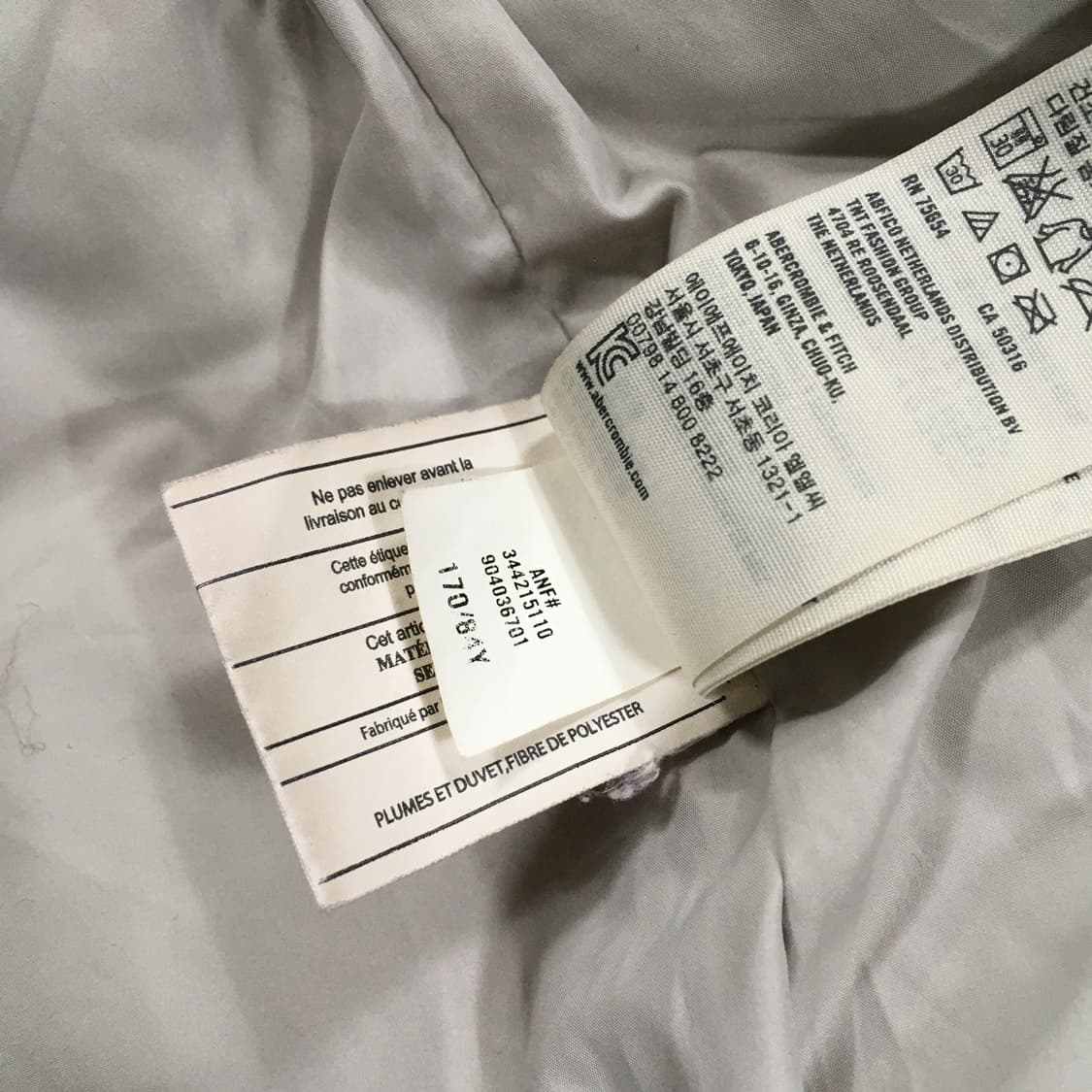 투티/0298 HOLLISTER 여성 울프죠 패딩 화이트 슬림핏 스포티 상품이미지5