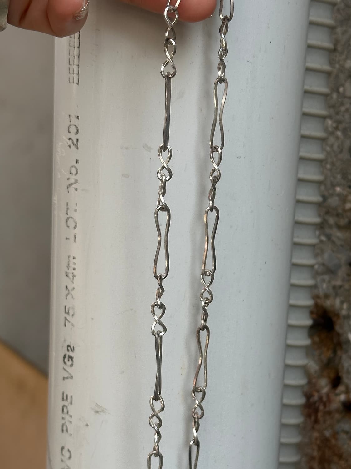 Vintage 925silver chain necklace 상품이미지3