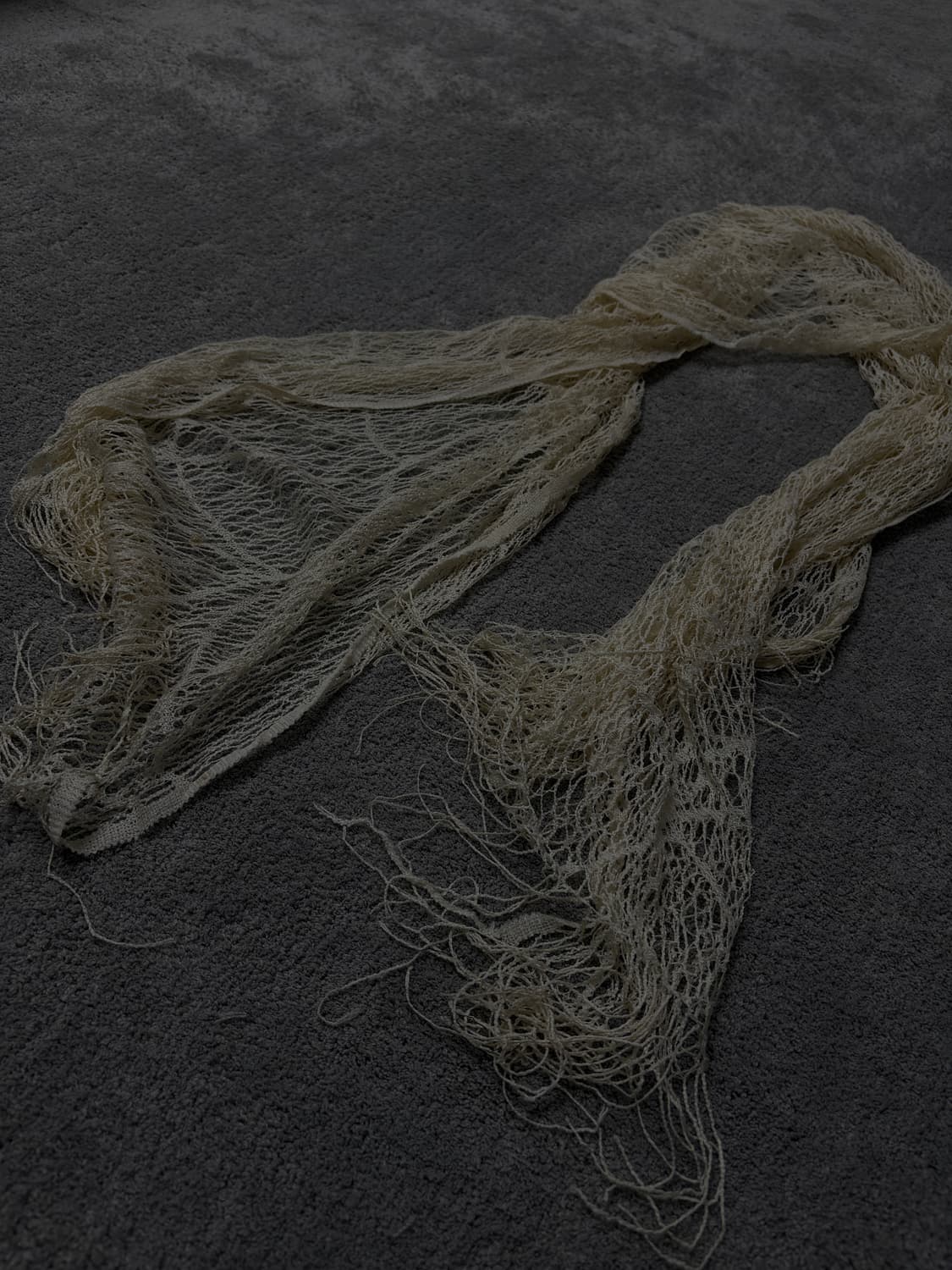 Vintage v-kei punk mood fishnet scarf 상품이미지2