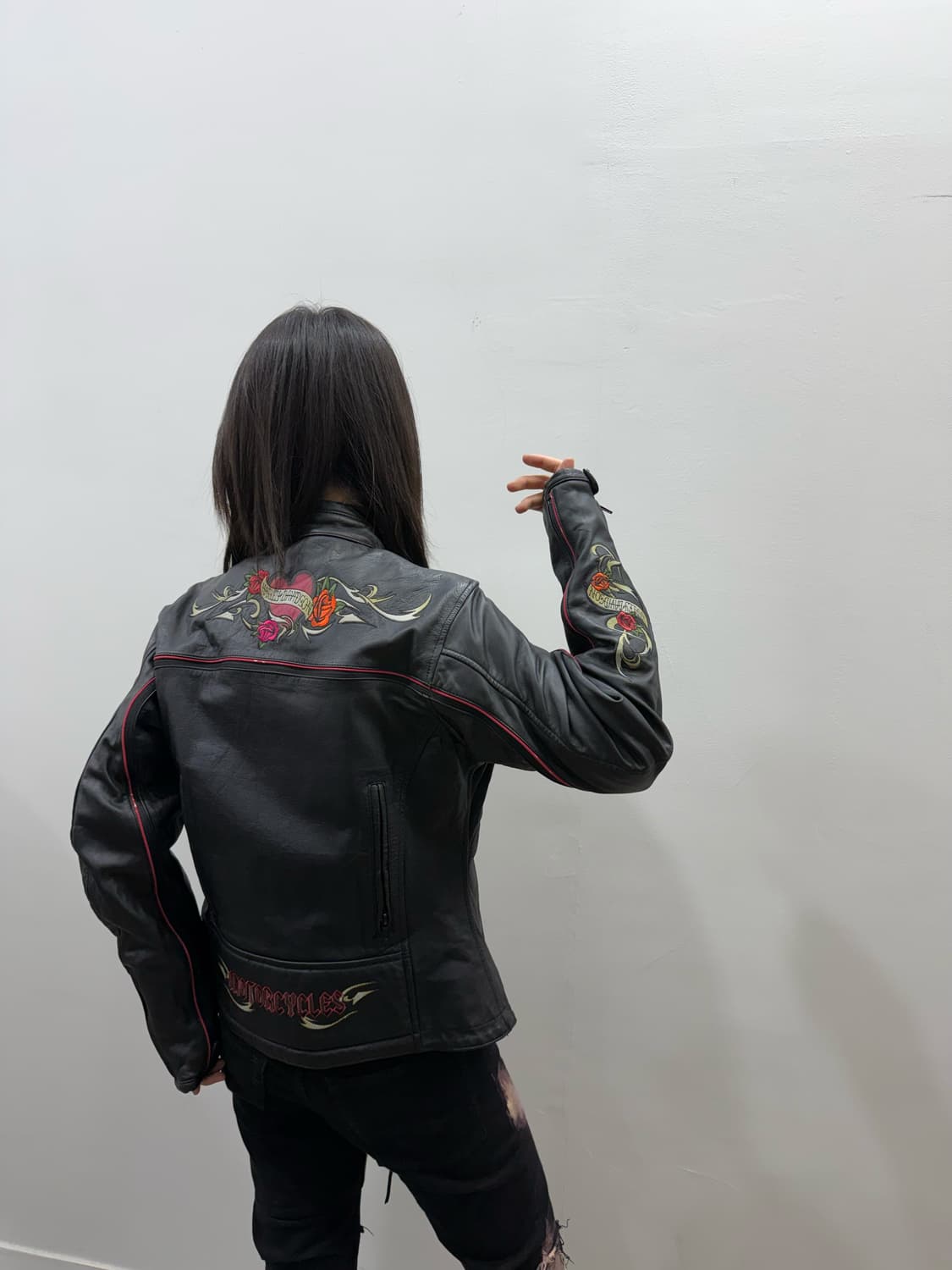 할리 데이비슨 레더 바이커 투웨이 자켓 상품이미지1