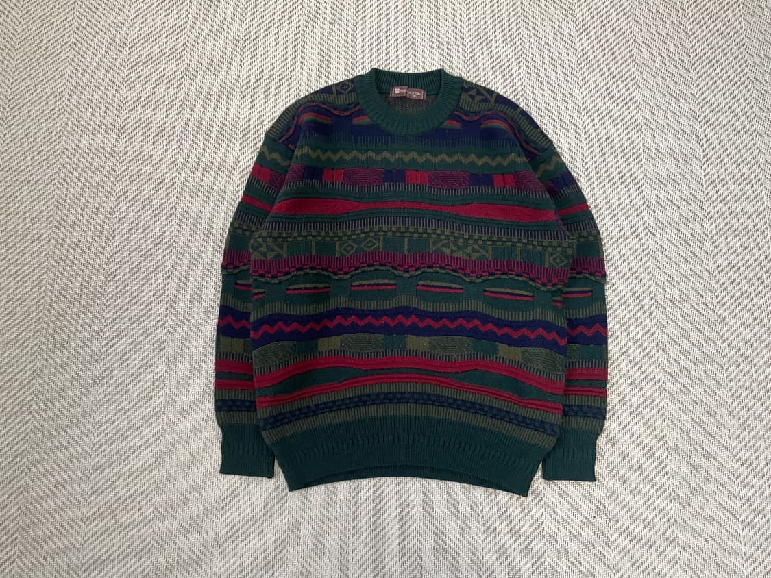 빈티지 이태리 지오메트릭 니트 상품이미지6