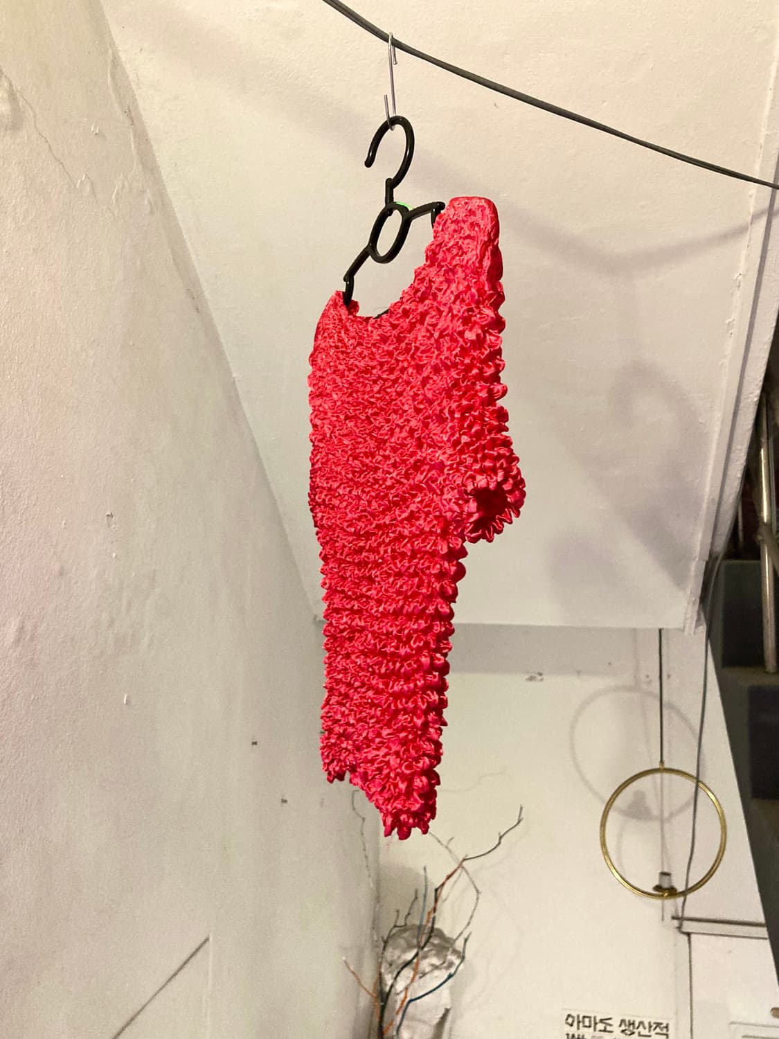 오글뽀글 레드 탑 상품이미지4