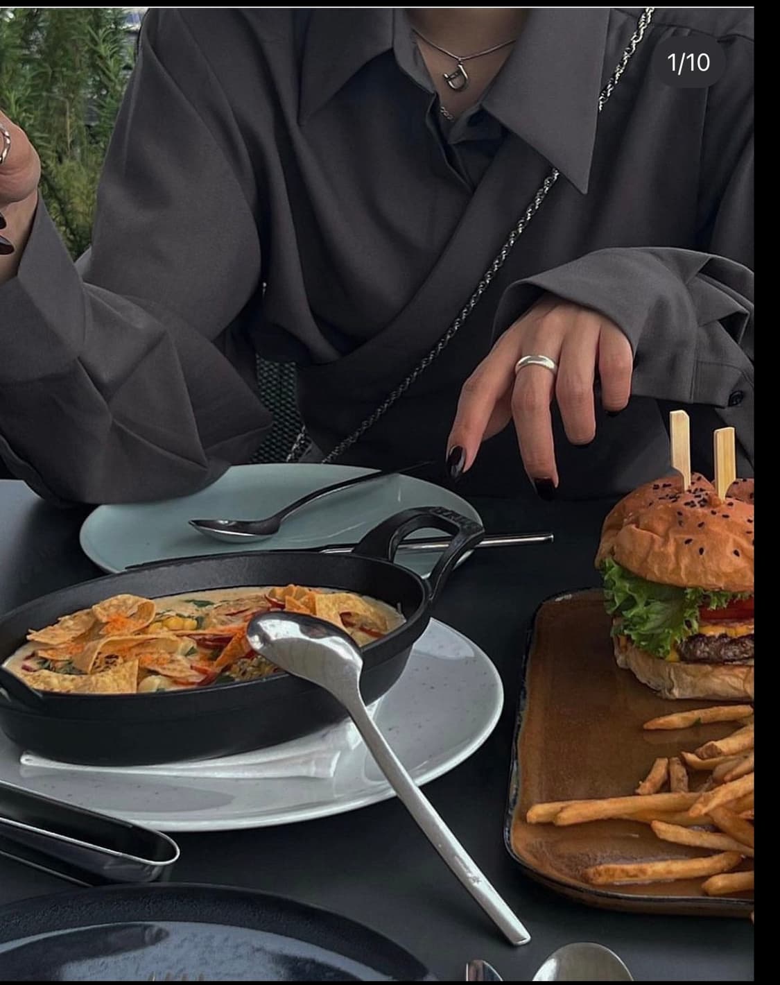 새상품) 트리밍버드 랩 셔링 블라우스 애쉬 브라운 상품이미지10