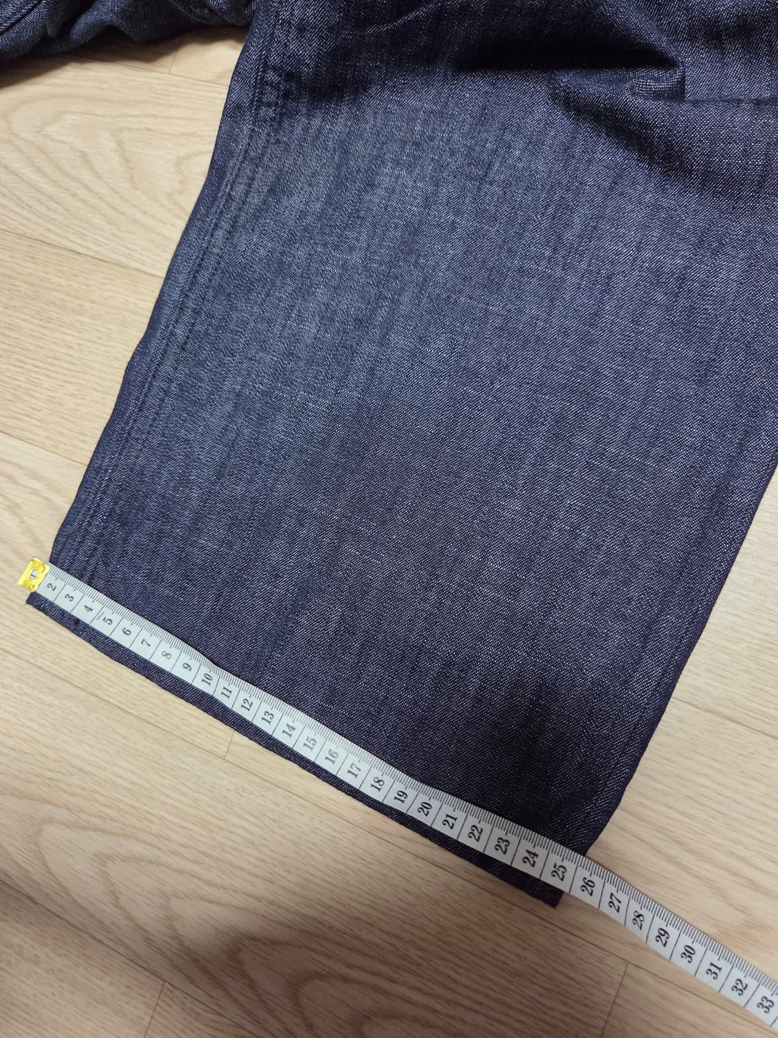 (새상품)GUESS 인디고 데님 슬랙스 원턱 팬츠  상품이미지8
