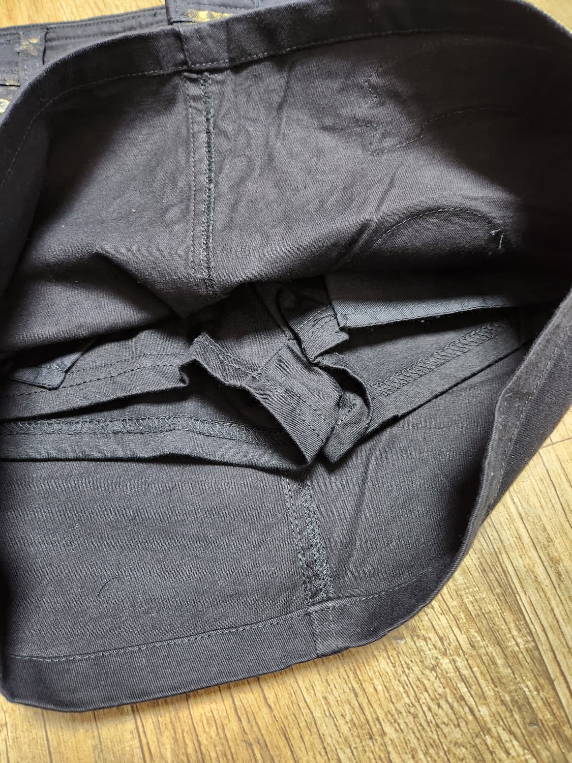 패치 블랙 미니 데님 스커트 치마 S(27) 상품이미지5