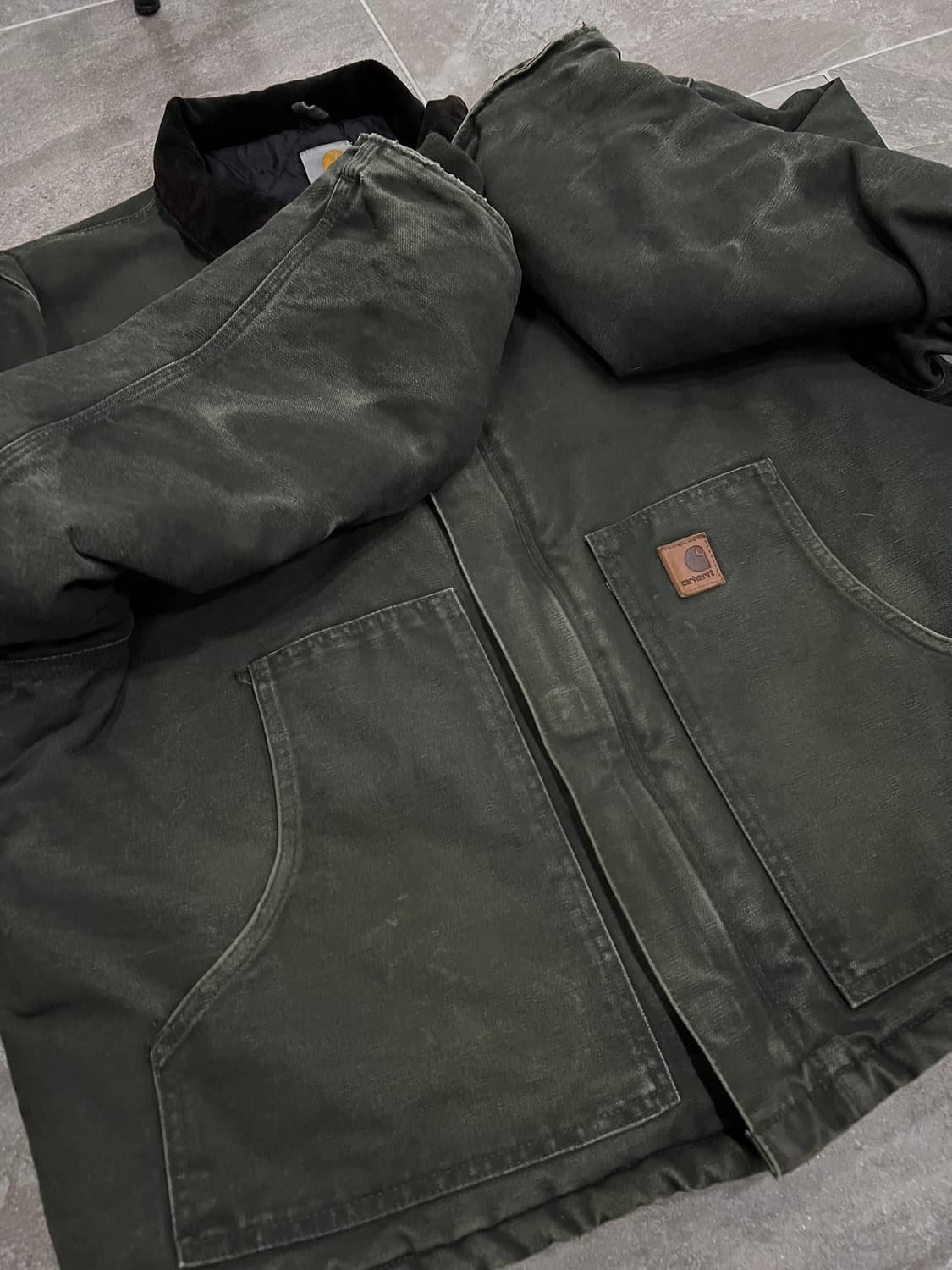 (XL) 칼하트 덕 디트로이트 자켓 J22 MOS 모스그린 상품이미지9