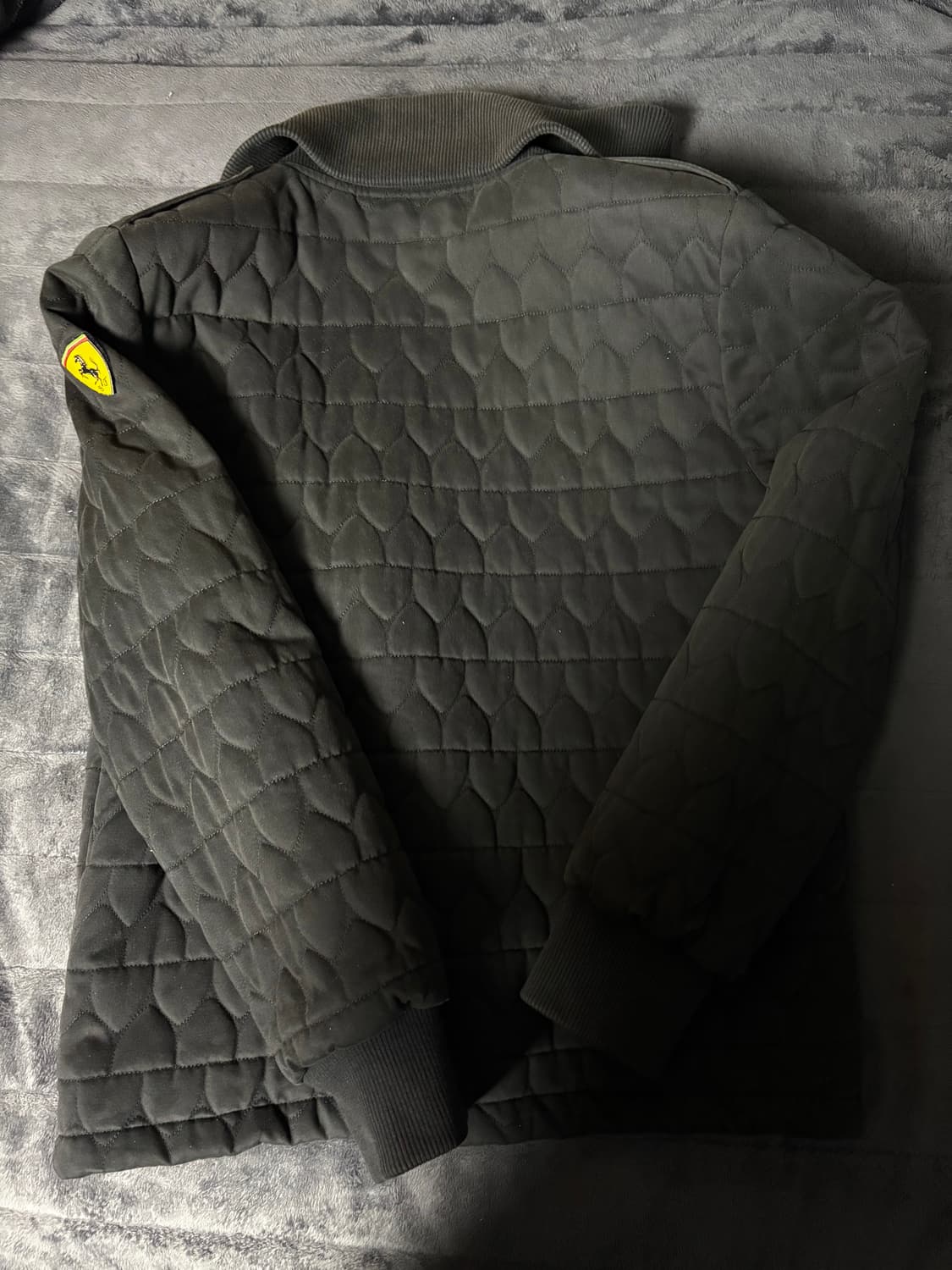 페라리 Ferrari 푸마 puma 빅 카라 퀼팅 자켓 M 상품이미지3