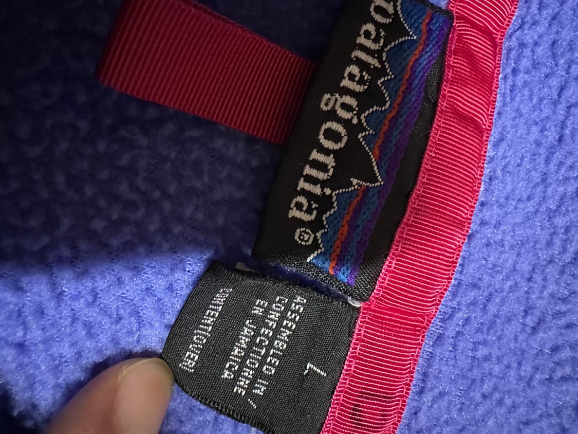 90s 파타고니아 신칠라 퍼플코발트 딥그린 L 상품이미지3