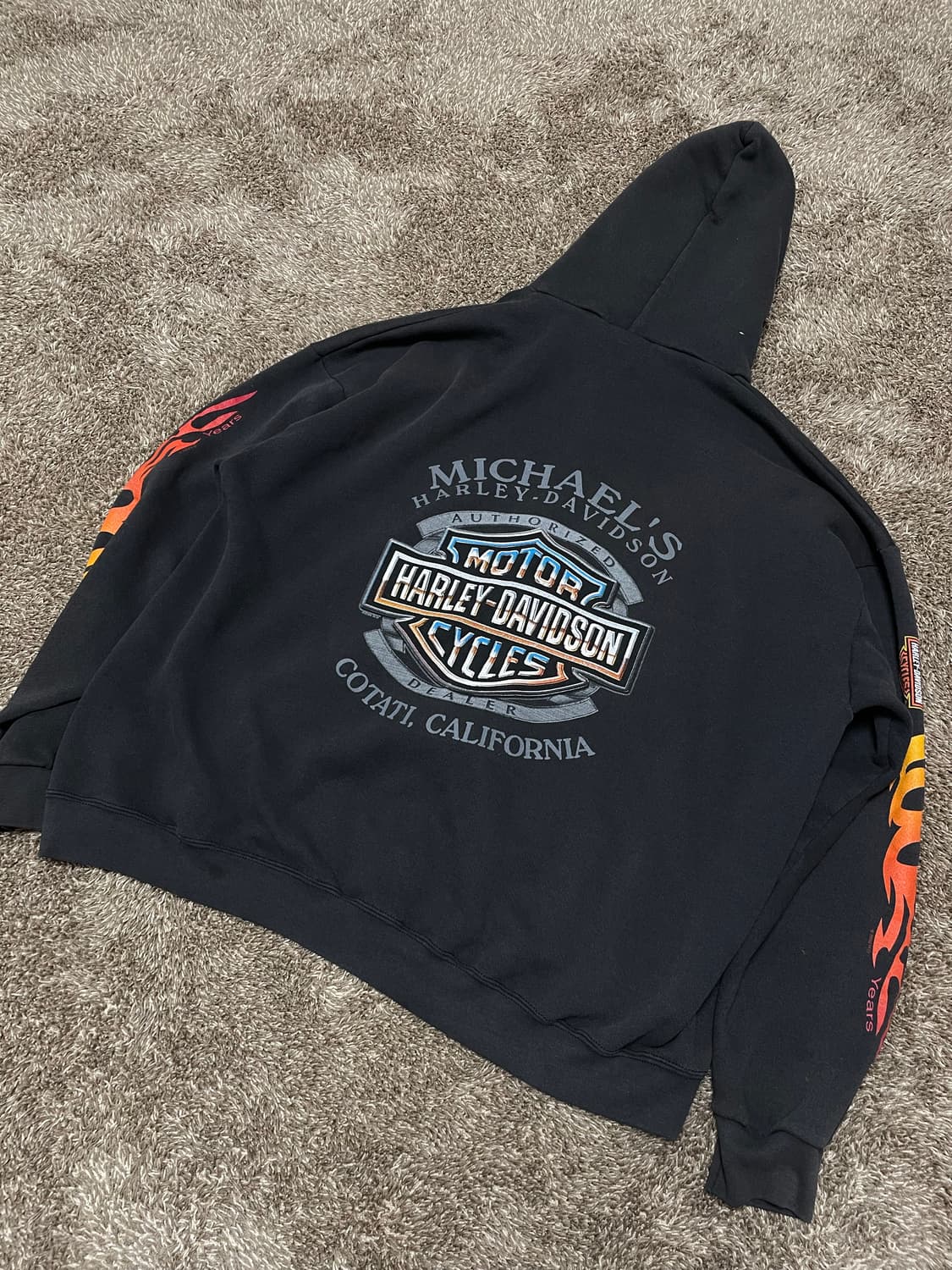harley davidson 100주년 플레임 후드 할리데이비슨 상품이미지4