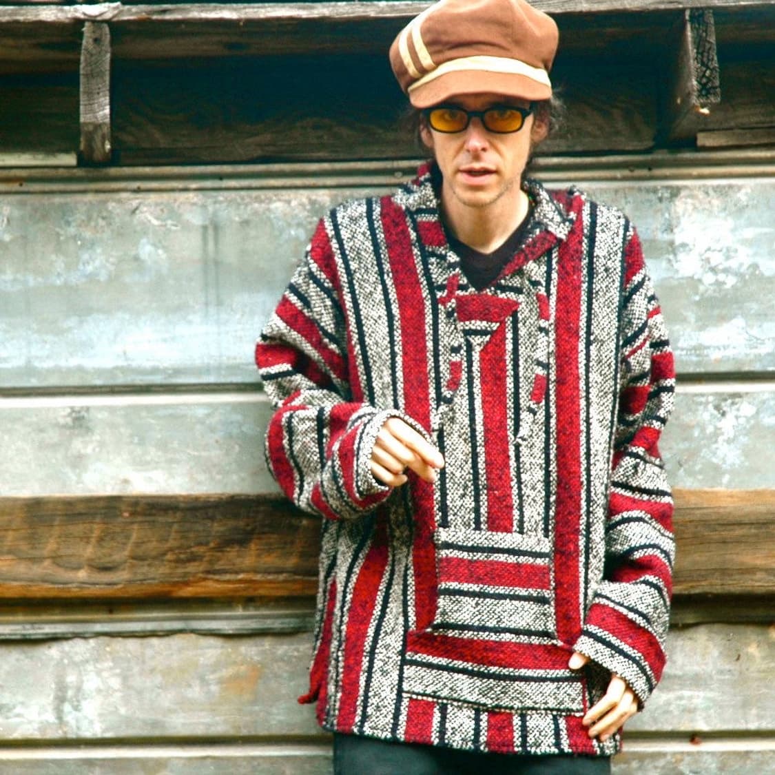 멕시칸 바자 풀오버 니트 후디 L-XL 상품이미지10