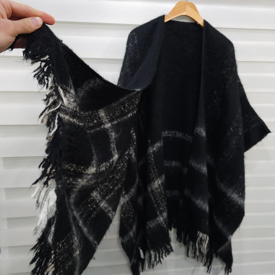 프랑스 메이드 모헤어 케이프 판쵸 - 우먼프리 상품이미지5