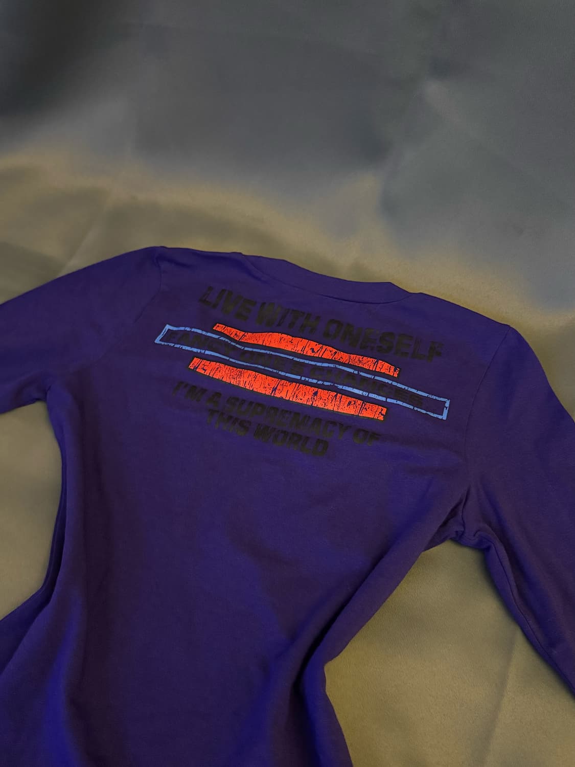 빈티지 에고이스트 스컬 롱슬리브 퍼플 상품이미지3