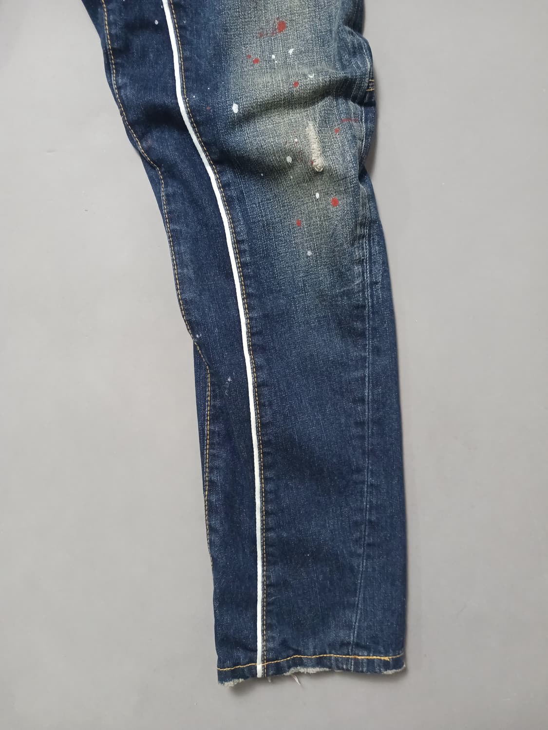 [30] 디스퀘어드2 네온밴딩 파이핑 바이커진 청바지 상품이미지5