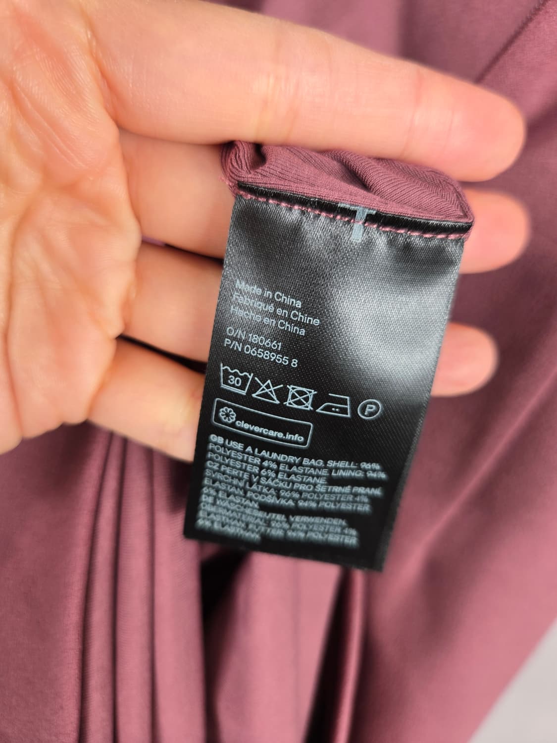 [무료배송]H&M 여성 US2 바티콘 드레스 저지 원피스 핑크 상품이미지9