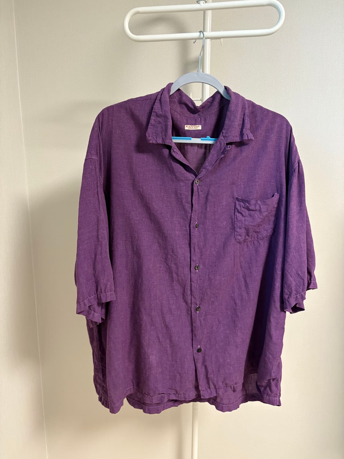 캐피탈 소프트 린넨 오픈카라 빅셔츠 상품이미지1