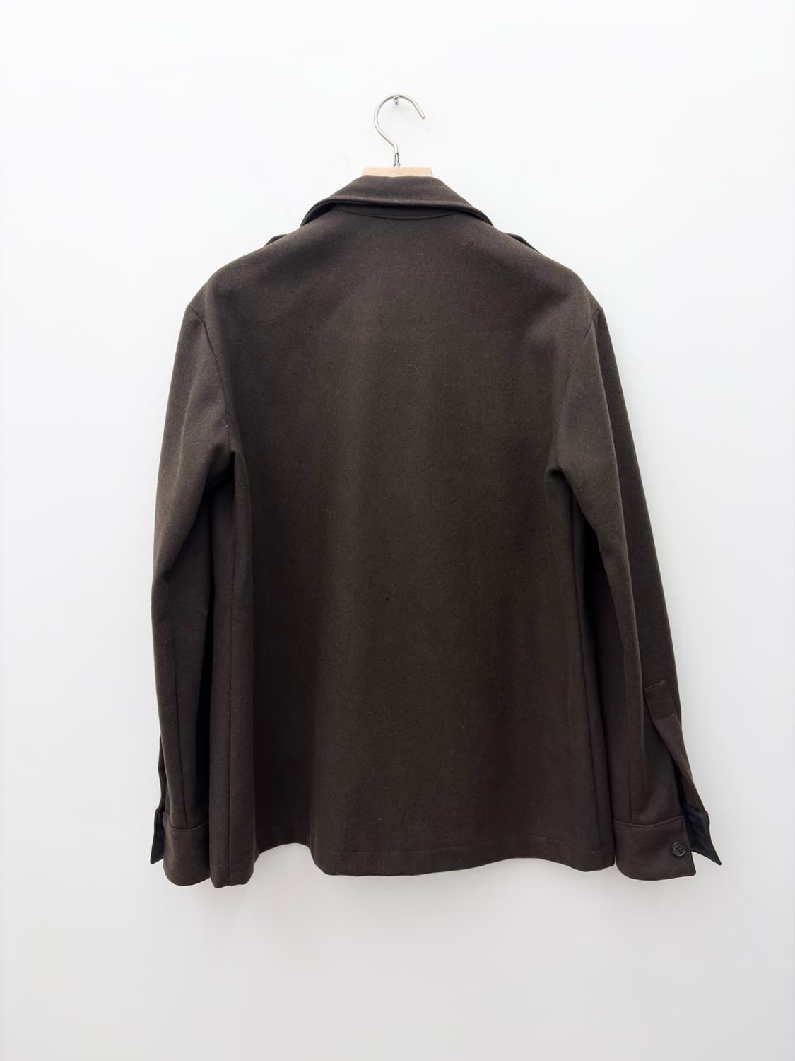 BROWN WOOL MILITARY SHIRT JACKET 상품이미지5