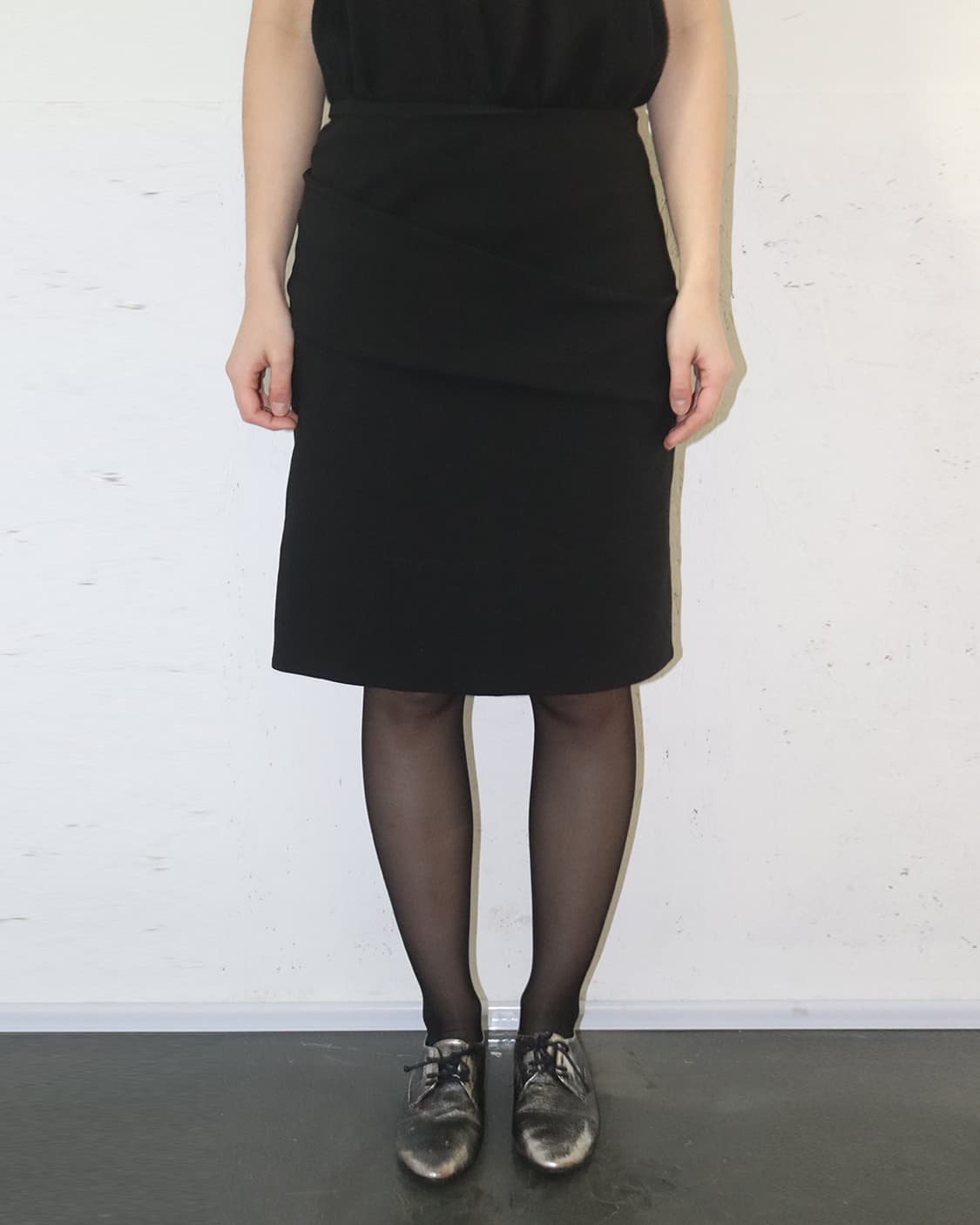 발렌시아가 by 알렉산더 왕 백 포켓 미디 스커트 상품이미지1