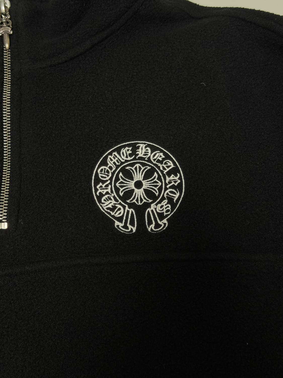 신형 크롬하츠 홀스슈 플리스 반집업 자켓 L 상품이미지2