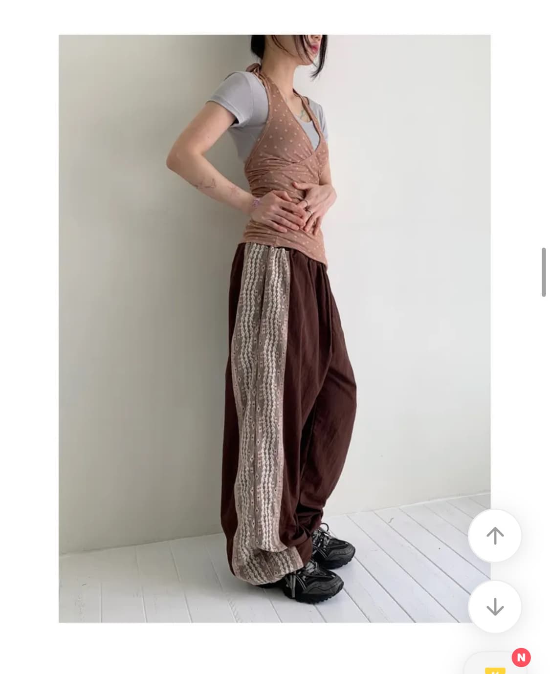 사오하우스 레이스 나일론 팬츠 상품이미지5