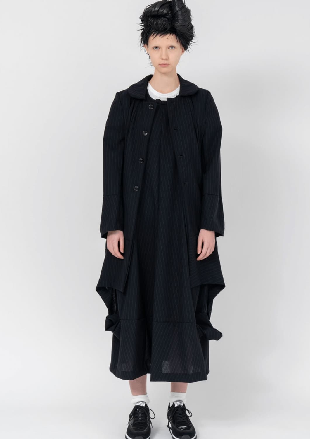 Stripe Bottom Detail Skirt 상품이미지1