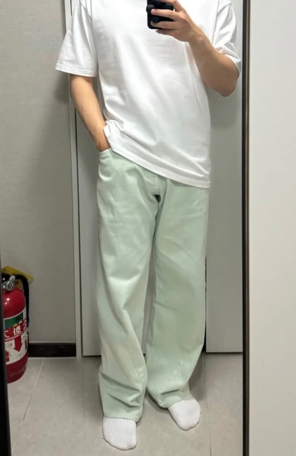 (새상품) 애프터프레이 와이드 데님팬츠 L 상품이미지1