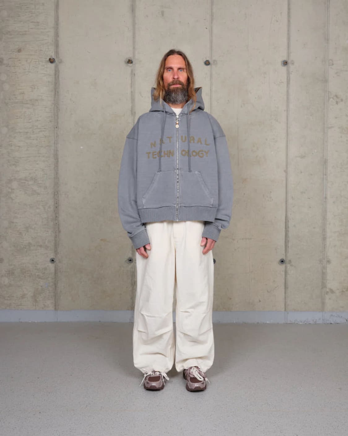 Story mfg 지오 집 후디 워시드 그레이 상품이미지1