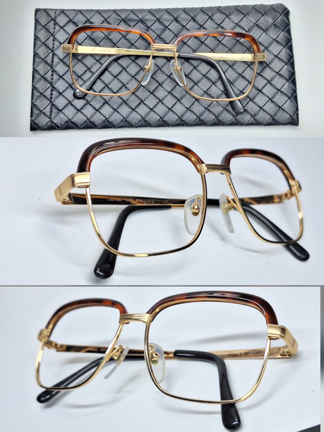 일본제 베스트 셀렉션 by 샤르망 DEFI 티타늄 금도금 하금테 안경테  상품이미지3