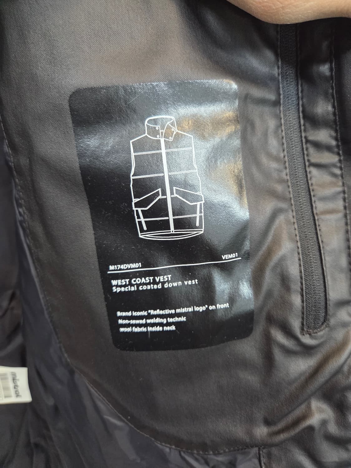 미스트랄 퍼 레더 덕다운 패딩조끼 xl 상품이미지4