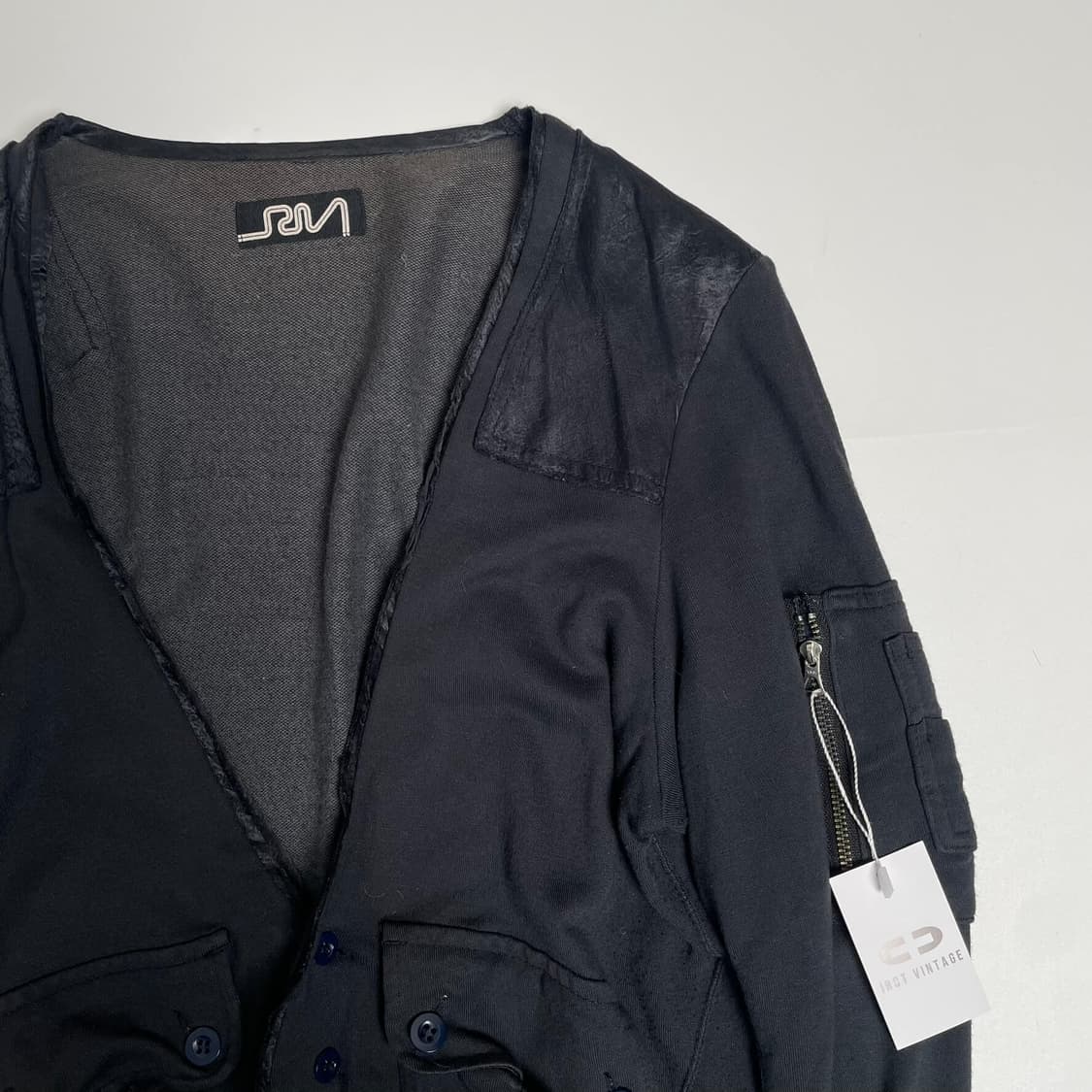 Rna 패치워크 져지 가디건 상품이미지5