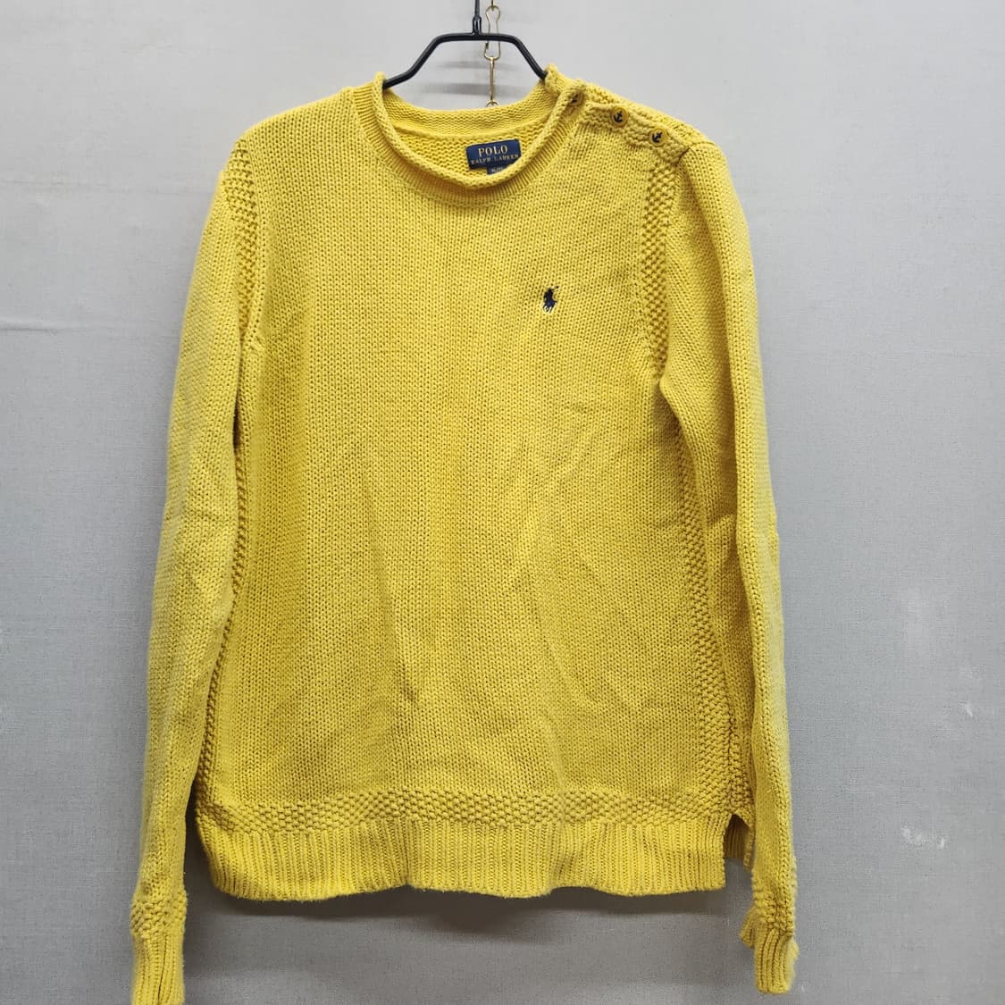 폴로랄프로렌 로고 숄더버튼 코튼 니트 M 상품이미지1