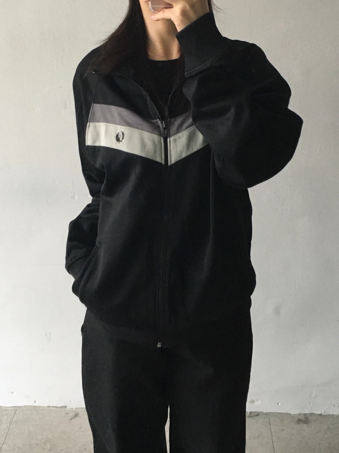 프레드페리 로고 져지 상품이미지1