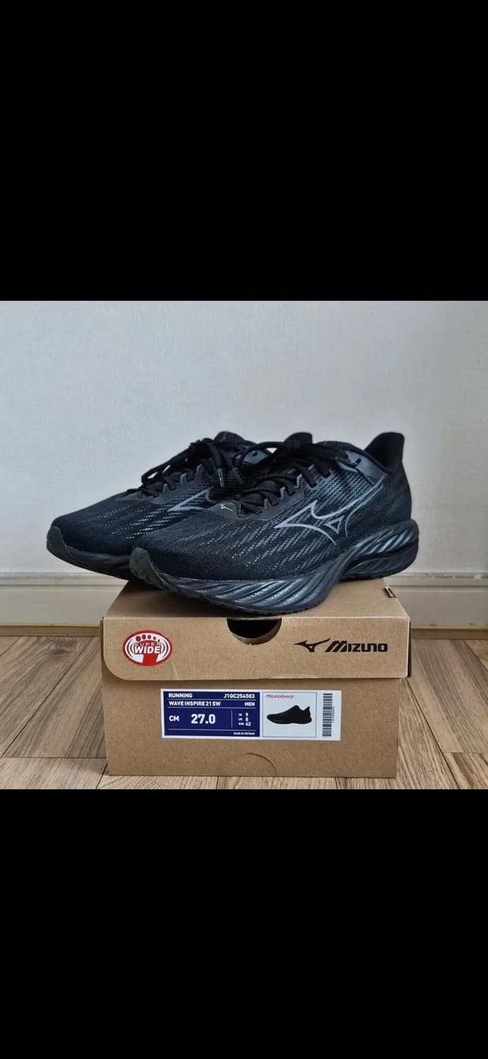 미즈노 웨이브 인스파이어 21 SW 블랙 270 상품이미지1