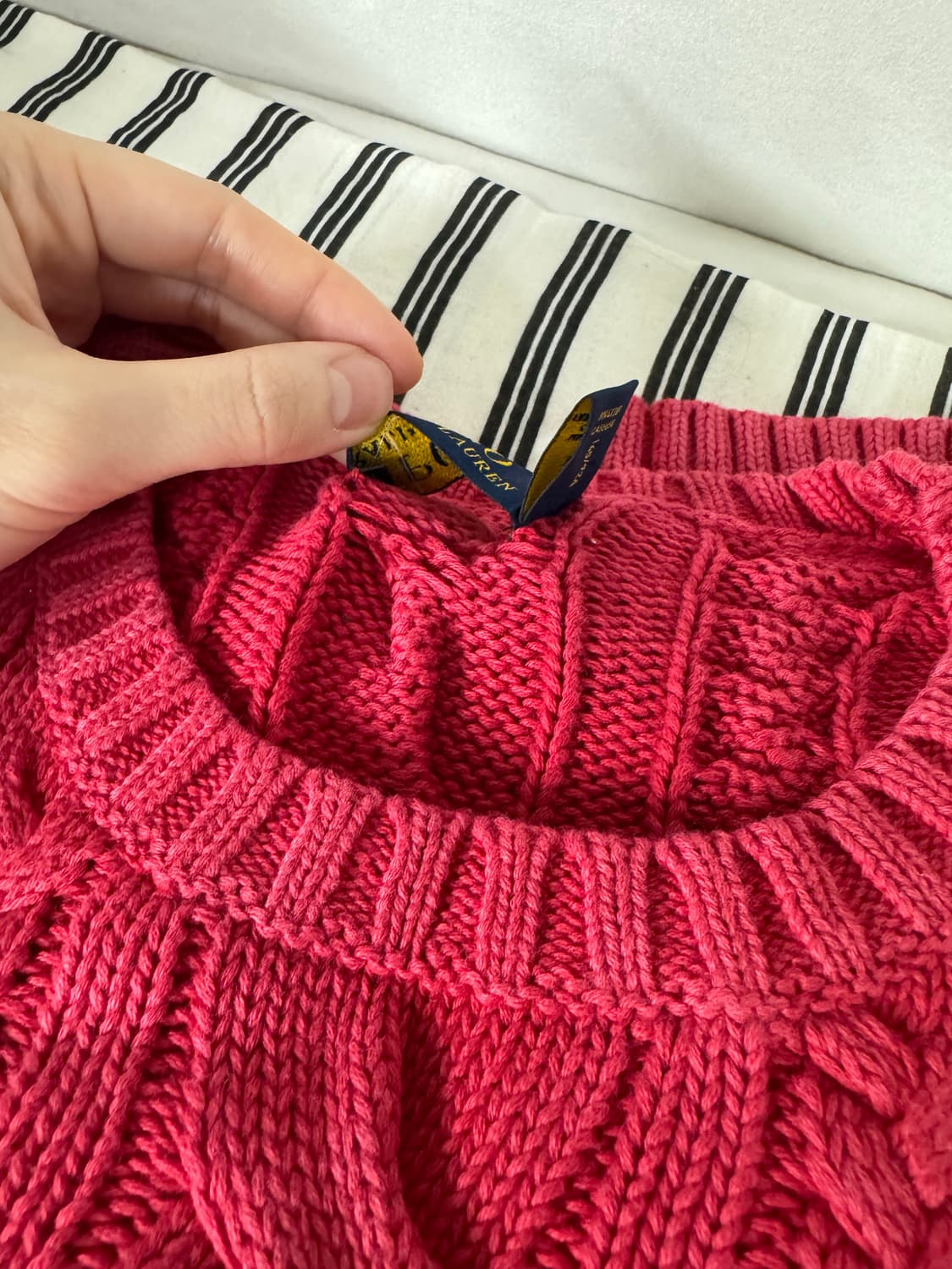 폴로 꽈배기 니트 상품이미지3