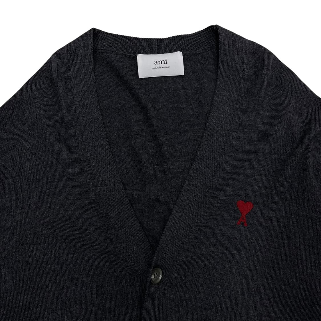아미 하트로고 차콜 가디건 L 상품이미지4