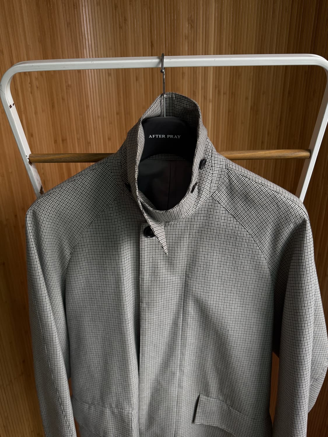 애프터프레이 20시즌 하운드투스 체크 발마칸 코트 M 상품이미지4