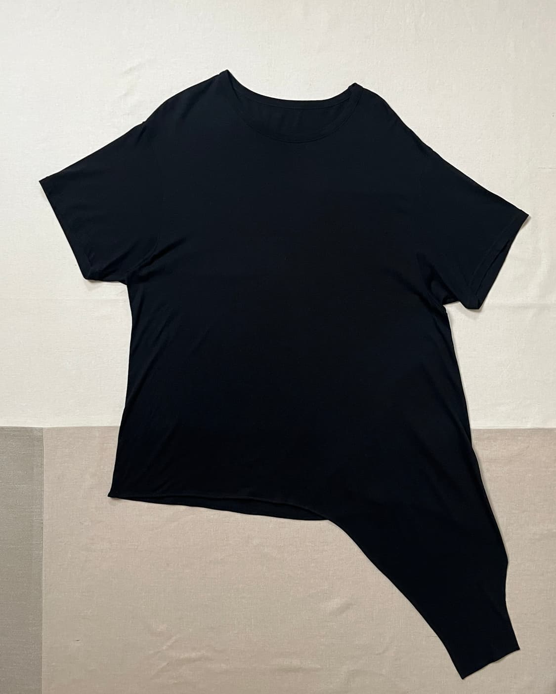 요지야마모토 ground Y 비대칭 롱 티셔츠 yohji yamamoto 상품이미지1