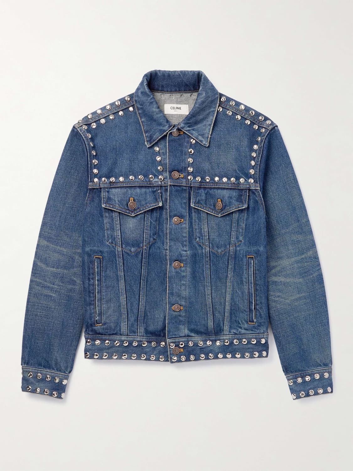 [BTS 뷔님 착용] 셀린느 24ss 스터드 데님 자켓 상품이미지1