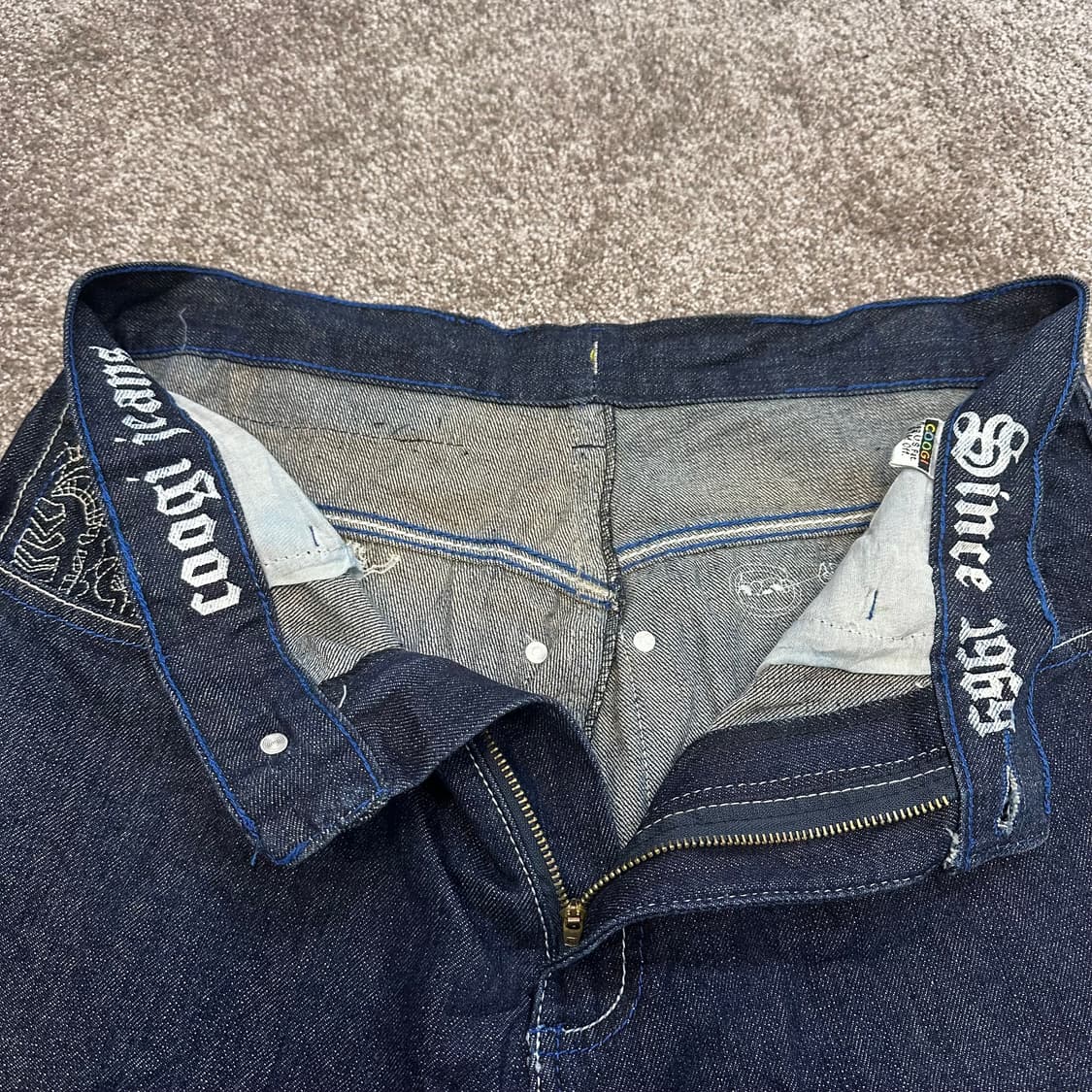 쿠지 블루 데님 스케이터 팬츠32 상품이미지6